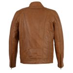 Milwaukee Leather Men’s Saddle Color Lambskin Motorcycle Fashion Leather Jacket SFM1860 - Image 2