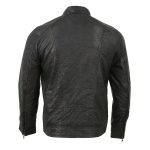 Milwaukee Leather SFM1861 Men’s Two-Tone Leather Jacket with Front Zipper Closure - Image 2
