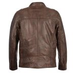 Milwaukee Leather SFM1865 Men’s Broken Brown Leather Jacket with Front Zipper Closure - Image 2