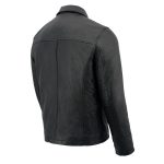 Milwaukee Leather SFM1875 Men’s New Zealand Lambskin Leather with Shirt Style Collar - Image 5