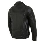 Milwaukee Leather SFM1885 Men’s Black Leather Fashion Jacket with Piping Design - Image 12