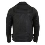 Milwaukee Leather SFM1885 Men’s Black Leather Fashion Jacket with Piping Design - Image 17