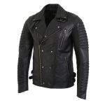 Milwaukee Leather SFM1885 Men’s Black Leather Fashion Jacket with Piping Design - Image 9
