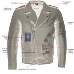 Milwaukee Leather SFM1890 Men’s Blue Leather Classic Moto Leather Jacket - Image 7