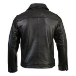 Boston Harbour 2.0 Men’s Black New Zealand Lamb Leather Fashion Car Coat Jacket SFM1898 - Image 2