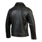 Boston Harbour 2.0 Men’s Black New Zealand Lamb Leather Fashion Car Coat Jacket SFM1898 - Image 5