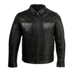 Boston Harbour 1.0 Men’s Black New Zealand Lamb Leather Fashion Car Coat Jacket SFM1899 - Image 9