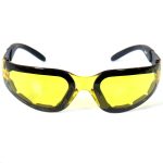 Hot Leathers Rider Sunglasses with Padding and Yellow Lenses SGF1047 - Image 2