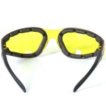 Hot Leathers Rider Sunglasses with Padding and Yellow Lenses SGF1047 - Image 4