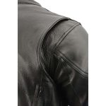 Milwaukee Leather SH1010 Men’s ‘Scooter’ Black Vented Leather Jacket with Side Laces - Image 7