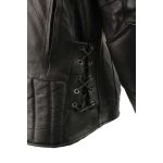 Milwaukee Leather SH1010 Men’s ‘Scooter’ Black Vented Leather Jacket with Side Laces - Image 10