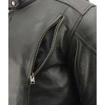 Milwaukee Leather SH1010 Men’s ‘Scooter’ Black Vented Leather Jacket with Side Laces - Image 14