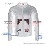 Milwaukee Leather SH1010 Men’s ‘Scooter’ Black Vented Leather Jacket with Side Laces - Image 4