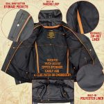 Milwaukee Leather SH1011TALL Black Classic Brando Motorcycle Jacket for Men Made of Cowhide Leather w/ Side Lacing - Image 5