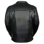 Milwaukee Leather ML1018 Men’s Black Motorcycle Jacket with Utility Pockets - Image 2