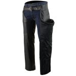 Milwaukee Leather Chaps for Men’s Black Premium Leather – Classic Jean Style Pockets Motorcycle Chap – SH1101TALL - Image 4