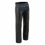 Milwaukee Leather Chaps for Men’s Black Premium Leather – Classic Jean Style Pockets Motorcycle Chap – SH1101TALL - Image 8