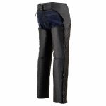 Milwaukee Leather Chaps for Men’s Black Leather Slash Pocket- Snap Out Thermal Lined Motorcycle Riders Chap- SH1103 - Image 7