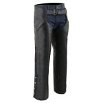 Milwaukee Leather Chaps for Men’s Black Leather Slash Pocket- Snap Out Thermal Lined Motorcycle Riders Chap- SH1103 - Image 8