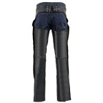 Milwaukee Leather Chaps for Men’s Black Premium Leather Fully Lined – Coin Pocket Motorcycle Riders Chap – SH1115 - Image 9