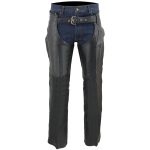 Milwaukee Leather Chaps for Men’s Black Premium Leather Fully Lined – Coin Pocket Motorcycle Riders Chap – SH1115 - Image 13