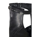 Milwaukee Leather SH1123 Men’s Black Leather Holster Chap with Thigh Pockets - Image 5