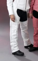 Milwaukee Leather SH1135 Women’s ‘Braided’ White Classic Leather Chaps