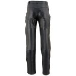 Milwaukee Leather SH1150 Men’s Black Leather Motorcycle Over Pants with Jean Style Pockets - Image 2
