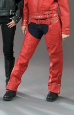 Milwaukee Leather SH1163 Women’s ‘Studded’ Red Classic Leather Chaps