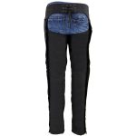 Milwaukee Leather SH1182 Women’s Black Textile Motorcycle Riding Chaps with Tribal Embroidery - Image 2