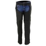 Milwaukee Leather SH1182 Women’s Black Textile Motorcycle Riding Chaps with Tribal Embroidery - Image 8