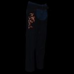 Milwaukee Leather SH1182 Women’s Black with Orange Textile Motorcycle Riding Chaps with Tribal Embroidery - Image 5