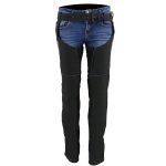 Milwaukee Leather SH1182 Women’s Black with Purple Textile Motorcycle Riding Chaps with Tribal Embroidery - Image 8