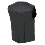 Milwaukee Leather SH1227 Women’s Black Leather Classic Western Motorcycle Rider Vest- Front 4-Snap Button Closure - Image 7