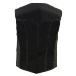 Milwaukee Leather SH1227 Women’s Black Leather Classic Western Motorcycle Rider Vest- Front 4-Snap Button Closure - Image 2