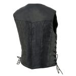 Milwaukee Leather SH1227L Women’s Black Leather Side Laces Classic Western Motorcycle Rider Vest W/4-Snaps Closure - Image 8