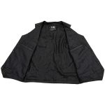 Milwaukee Leather SH1310Tall Men’s Black Leather Classic V-Neck Motorcycle Rider Vest w/ Snap Button Closure - Image 4