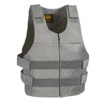 Genuine Leather SH1367LZS Ladies ‘Bullet Proof Replica’ Grey Leather Vest