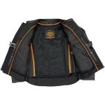 Milwaukee Leather SH1408 Men’s Sporty Crossover Vented Black Motorcycle Leather Scooter Jacket - Image 4