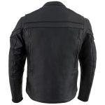 Milwaukee Leather SH1408 Men’s Sporty Crossover Vented Black Motorcycle Leather Scooter Jacket - Image 2