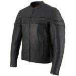 Milwaukee Leather SH1408 Men’s Sporty Crossover Vented Black Motorcycle Leather Scooter Jacket - Image 11