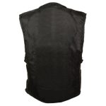Milwaukee Leather SH1458 Men’s Black Textile SWAT Style Biker Vest with Armor - Image 2
