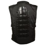 Milwaukee Leather SH1458 Men’s Black Textile SWAT Style Biker Vest with Armor - Image 4