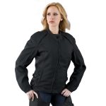 NexGen SH19055 Women’s Black Textile Motorcycle Racer Jacket