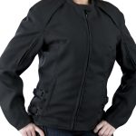 NexGen SH19055 Women’s Black Textile Motorcycle Racer Jacket - Image 2