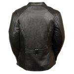 Milwaukee Leather SH1924 Women’s Black 3/4 Length Vented Leather Jacket - Image 4