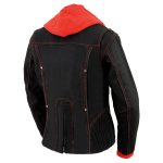 NexGen SH1939 Women’s ‘Reflective Tribal’ Red and Black 3/4 Textile Vented Jacket - Image 9
