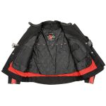Milwaukee Leather SH1954 Women’s Black and Red Textile Jacket with Stud and Wings Detailing - Image 8
