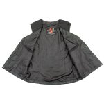 Milwaukee Leather SH1955 Ladies Black and Red Textile Vest with Wing Embroidery - Image 4