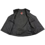 Milwaukee Leather SH1955 Ladies Black and Pink Textile Vest with Wing Embroidery - Image 4